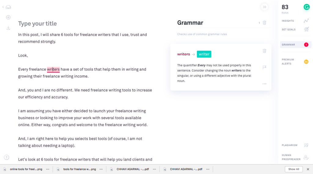 freelance writing tools