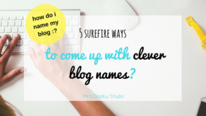 clever blog names ftd