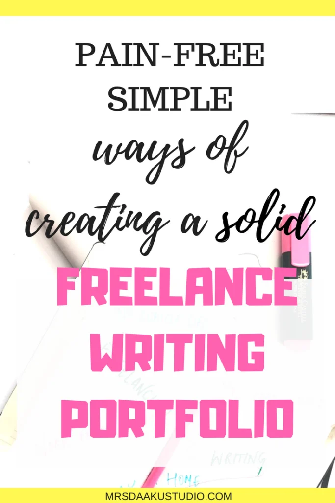 This is a 1500+ word articles that details 3 simple ways of creating a killer freelance writing portfolio for beginners no experience. If you use these 3 tactics, you will quickly build an impressive writing portfolio and land high paying freelance writing jobs