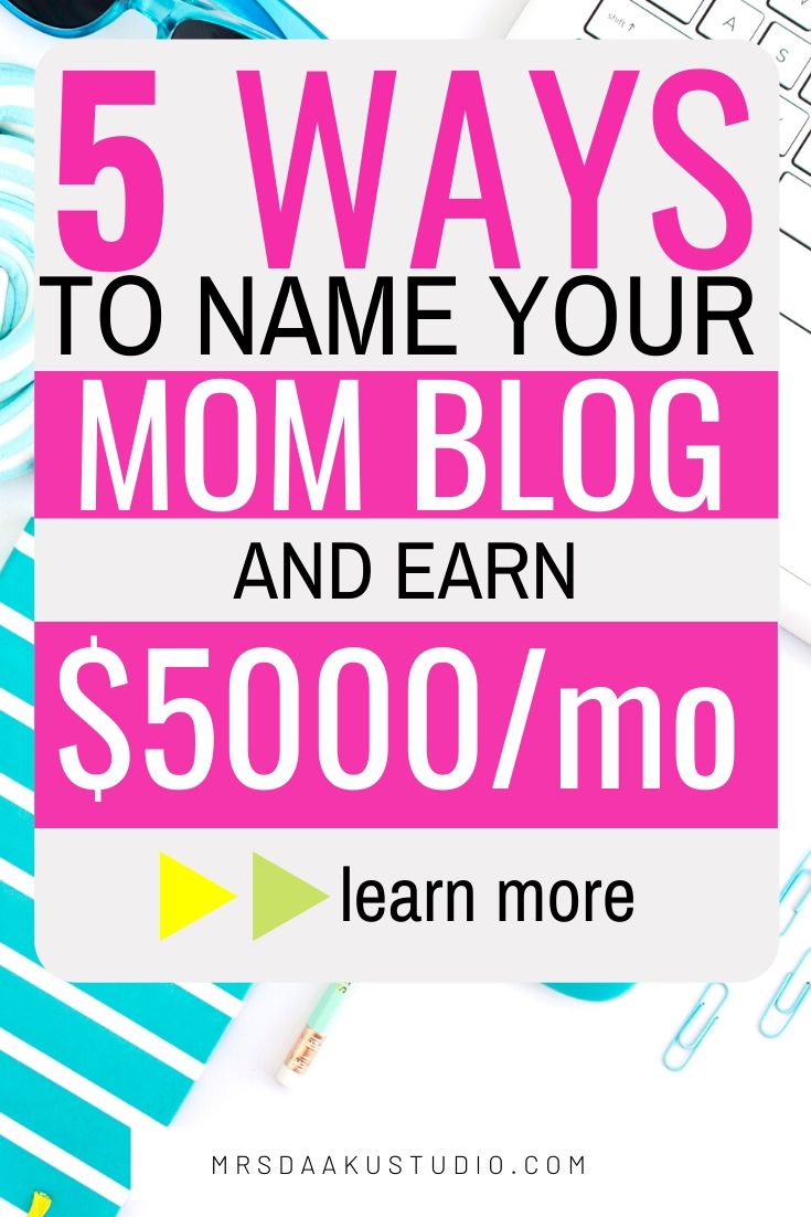 mom blog names