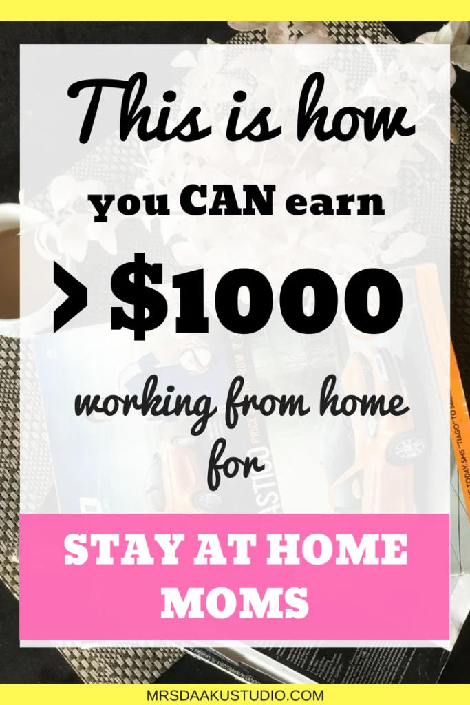 If you are a mom who is looking to earn through a side hustle, this post shares 4 legitimate work at home options that can make you more than $5000. Work at home | Work at home mom | Work at home jobs legitimate