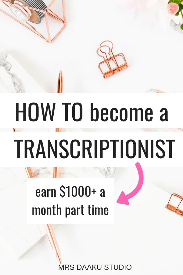 This post has EVERYTHING you need to know about getting a transcriptionist job. It includes transcriptionist tips, transcribe from home hacks, how to transcribe and earn money online working from home. 