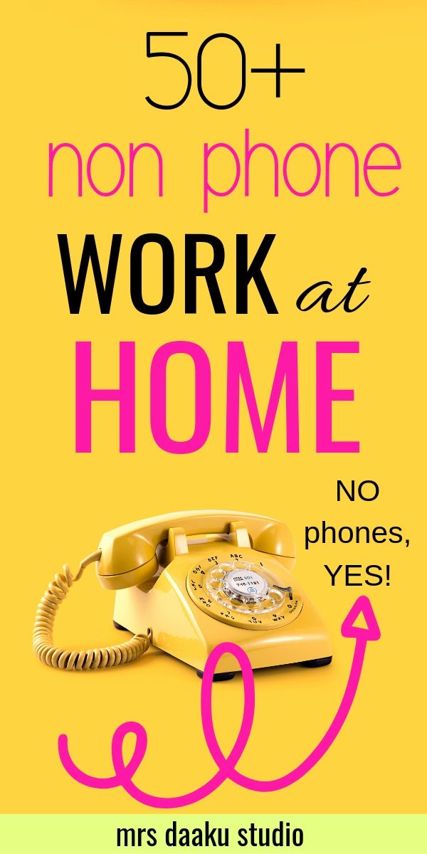 non phone work from home jobs online