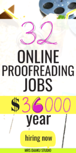 entry level freelance proofreading jobs