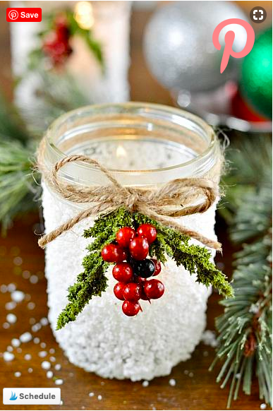 christmas crafts glowy mason jar