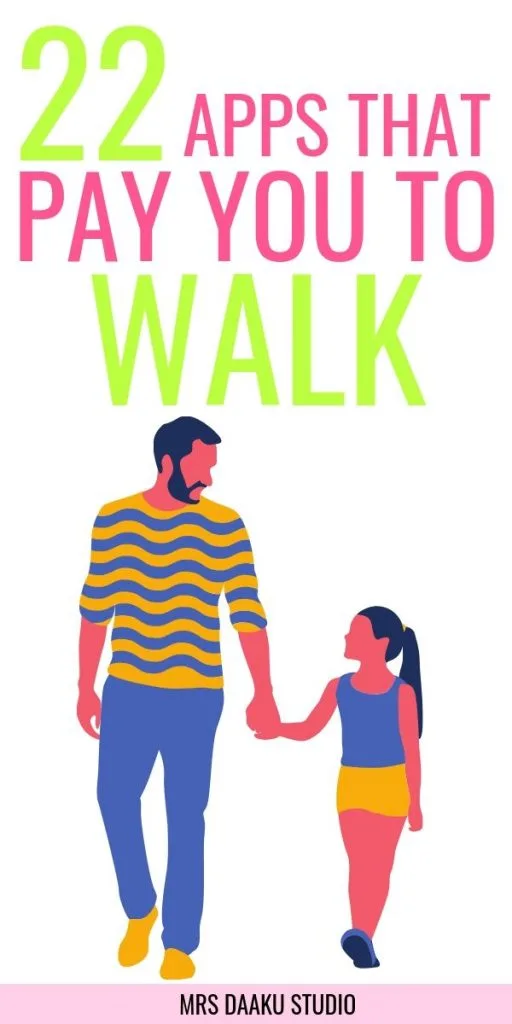 apps that pay you to walk - pinterest graphic