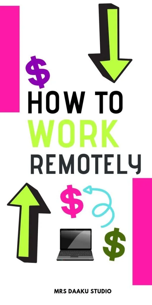 how to work remotely - pinterest graphic
