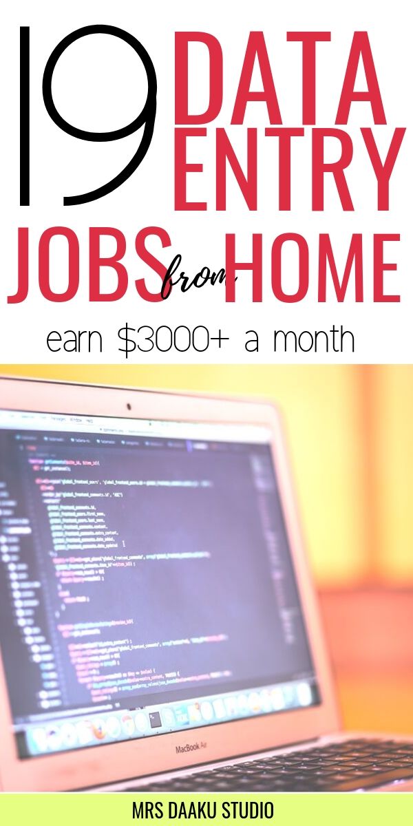 legitimate work from home data entry jobs without fees