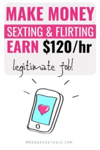 Get paid sexting (flirting), texting & Chatting online - 9 legit phone