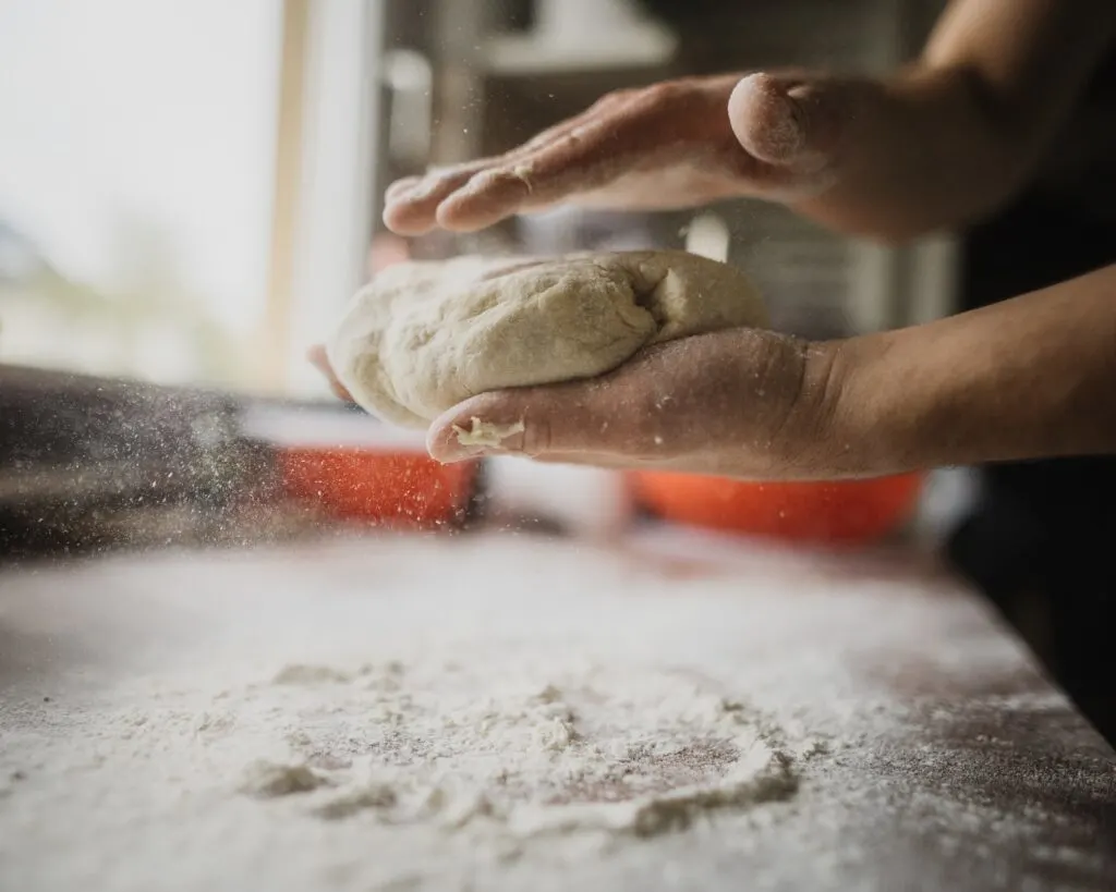 hand pictures with dough