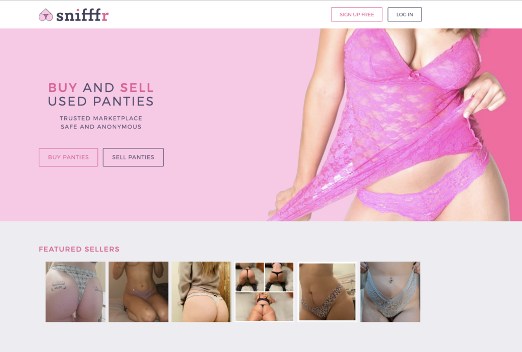 snifffr - selling used underwear for money online