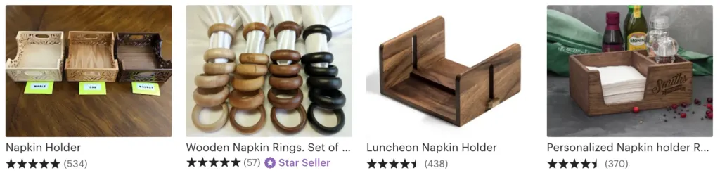 napkin holders - 
wood turning projects for gifts