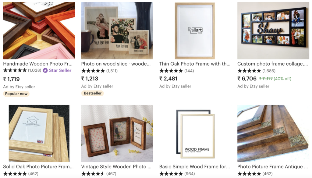 picture frames made by wood lathe