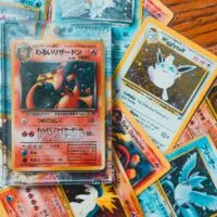 pokemon cards on the table