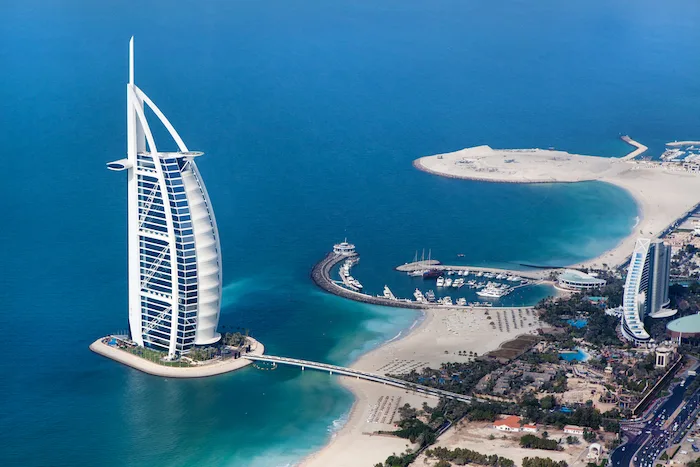 DUBAI, UAE - JANUARY 20: Burj Al Arab hotel on January 20, 2011 in Dubai, UAE. Burj Al Arab is a luxury 5 star hotel built on an artificial island in front of Jumeirah beach