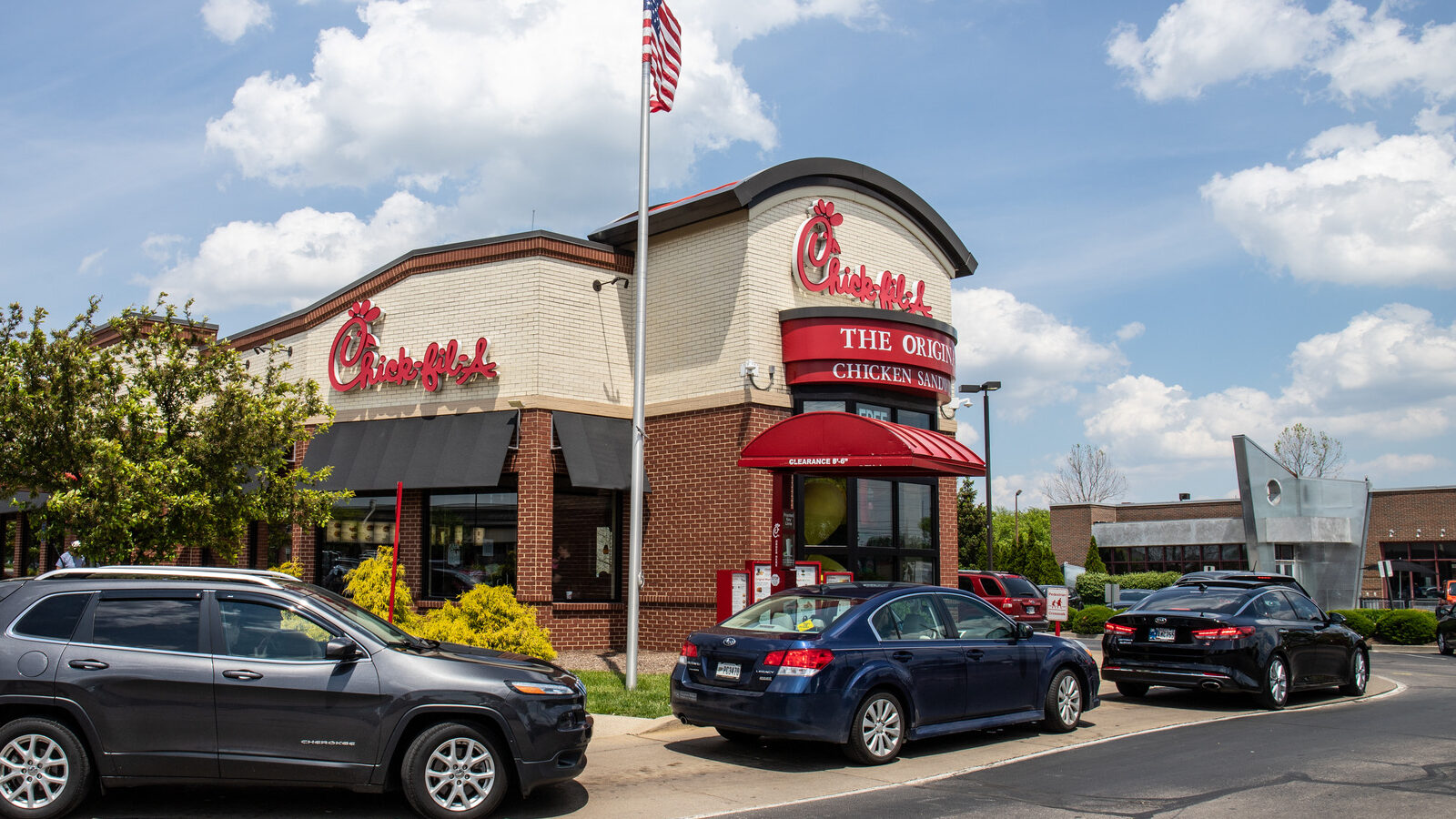Indianapolis - Circa May 2019: Chick-fil-A chicken restaurant. Despite ongoing controversy, Chick-fil-A is wildly popular II