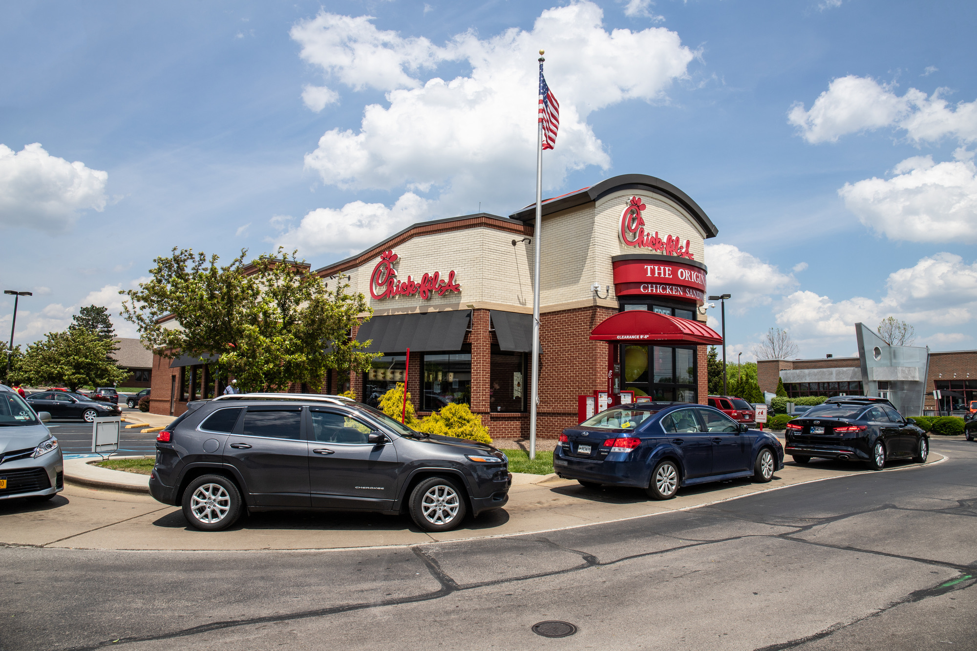 Indianapolis - Circa May 2019: Chick-fil-A chicken restaurant. Despite ongoing controversy, Chick-fil-A is wildly popular II
