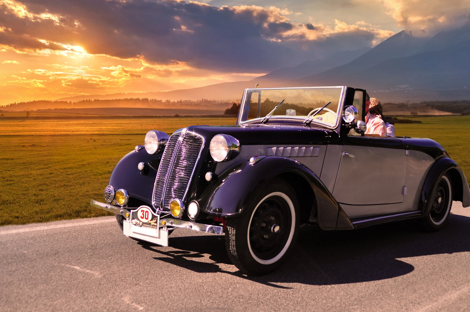 old veteran car