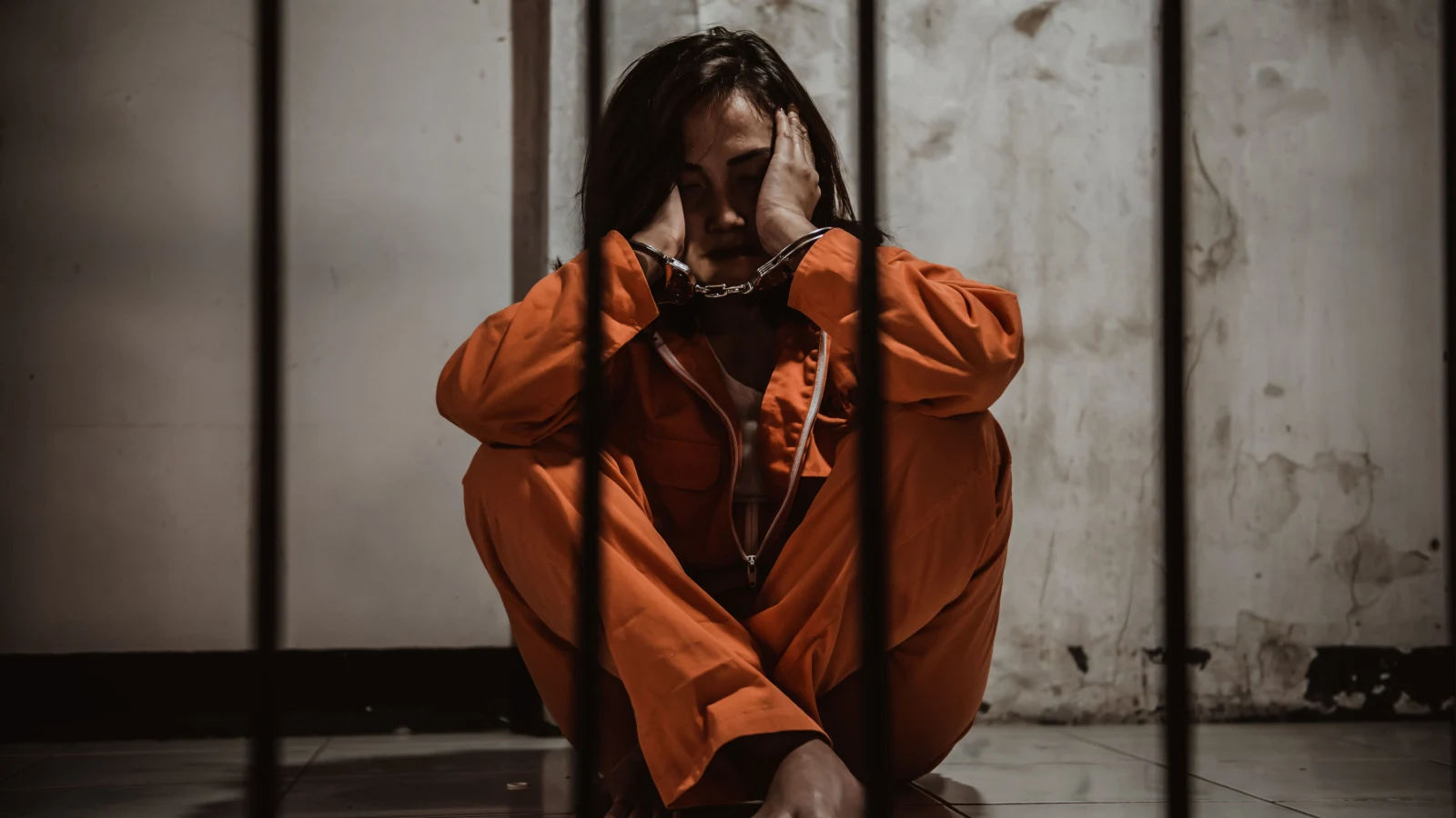 woman in jail