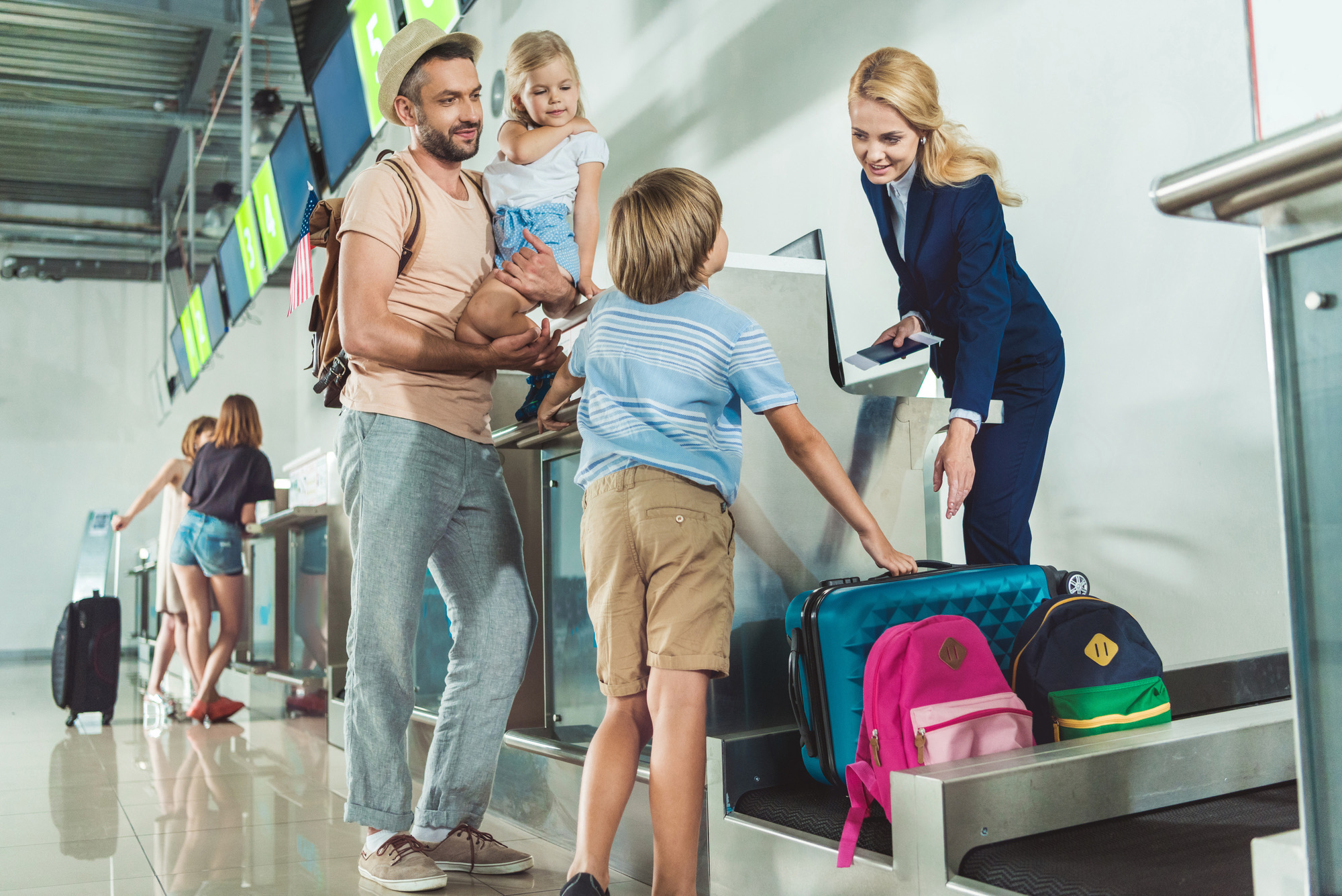 1. Airport family baggage